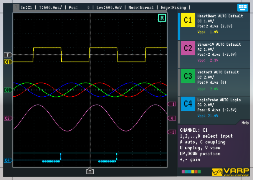 VARP Oscilloscope - Screenshot